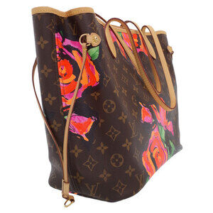 Louis Vuitton edition Pink Sprouse limited tote Neverfull Roses Stephen